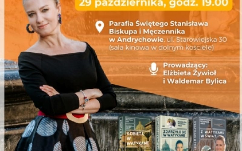 Zapraszamy na spotkanie z Panią Magdaleną Wolińską-Riedi